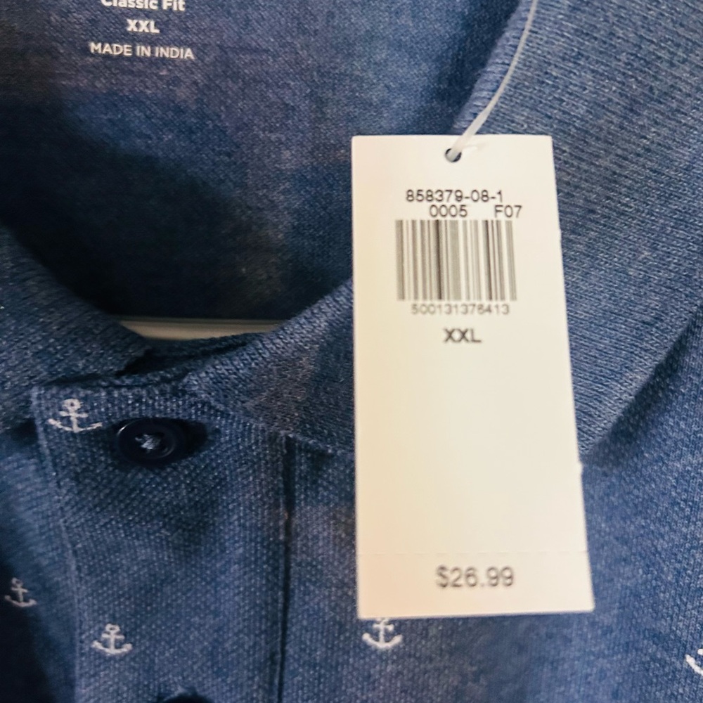 Old Navy Navy Anchor Polo Shirt